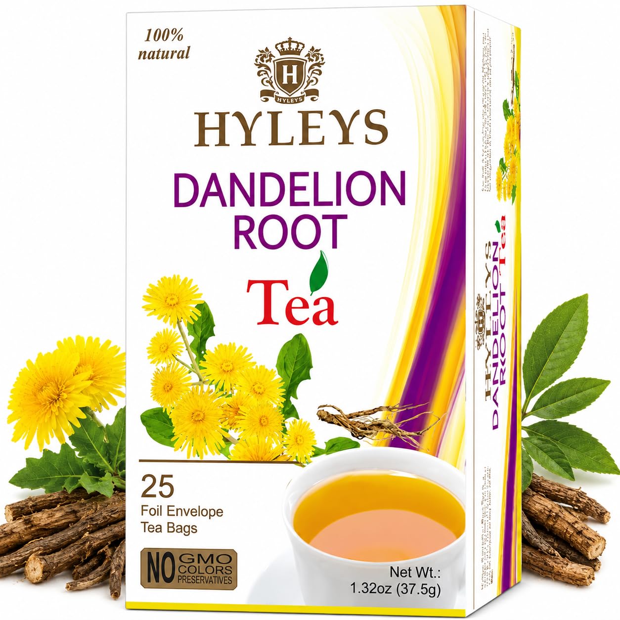 Amazon.com : Hyleys Dandelion Root & Green Tea, Detox Blend