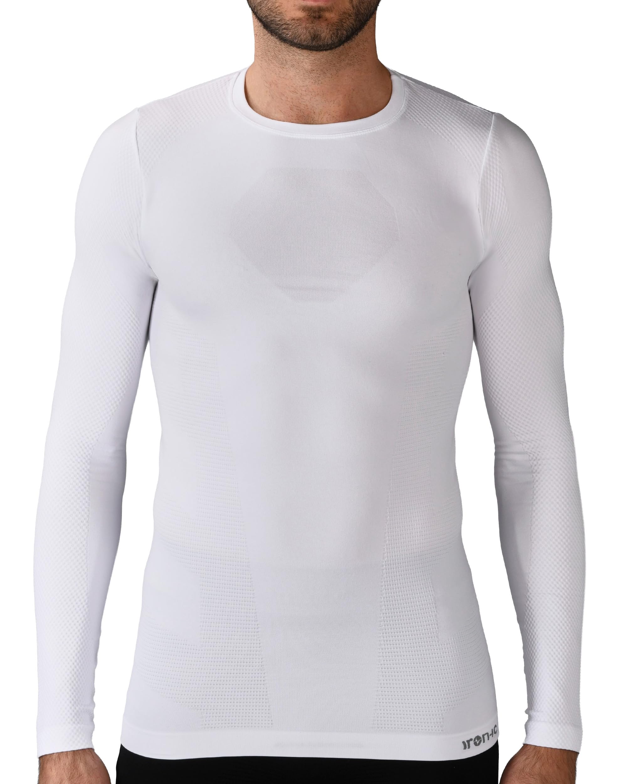 Iron ic - T-Shirt Homme Manches Longues Seamless Thermique et Doux - Coupe Slim Confort - Art. 201771