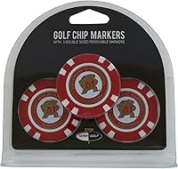 Vista 22 de Team Golf NCAA - Marcadores para pelotas de golf tamaño de ficha de póquer con marcadores de doble cara esmaltados más pequeños