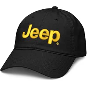 Jeep Yellow Cap Adjustable Puff Embroidered Baseball Hat