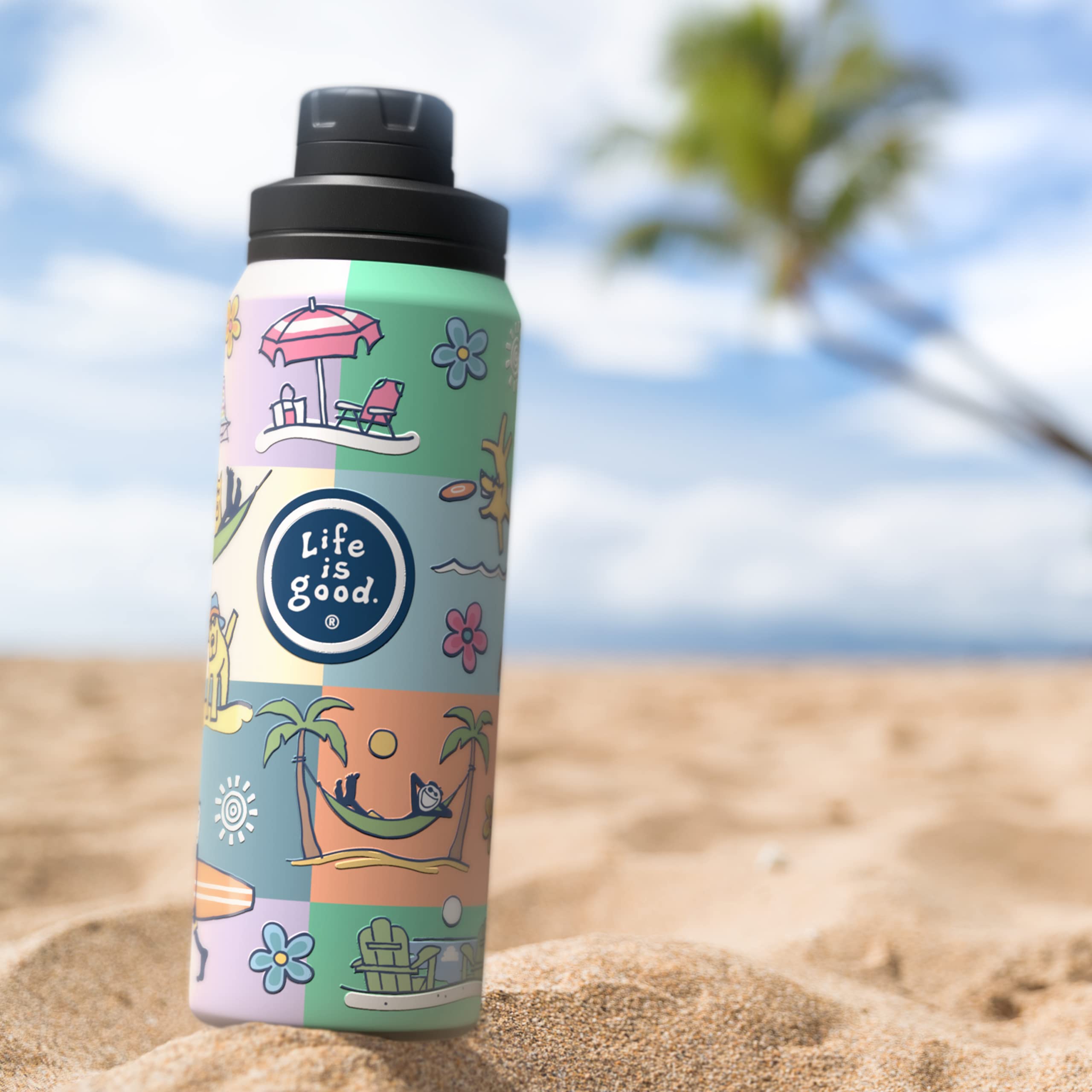 Life is Good 26oz Stainless Steel Insulated Water Bottle - Leak