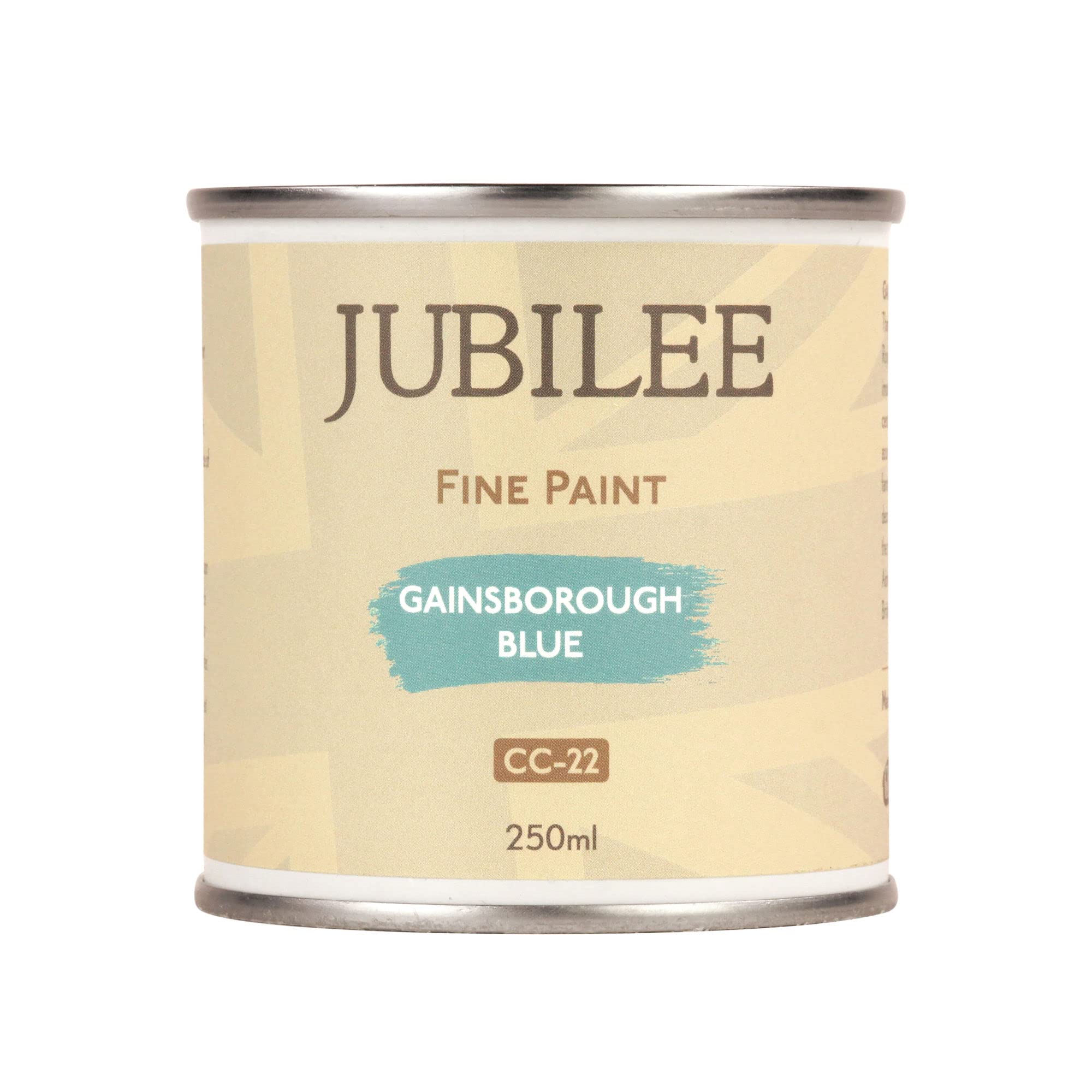 Jubilee Furniture Paint - Gainsborough Blue 250ml - Multi-Surface Paint for Wood, Metal, Glass & More - Durable, Water-Based, Soft Sheen Finish - No Primer or Wax Needed