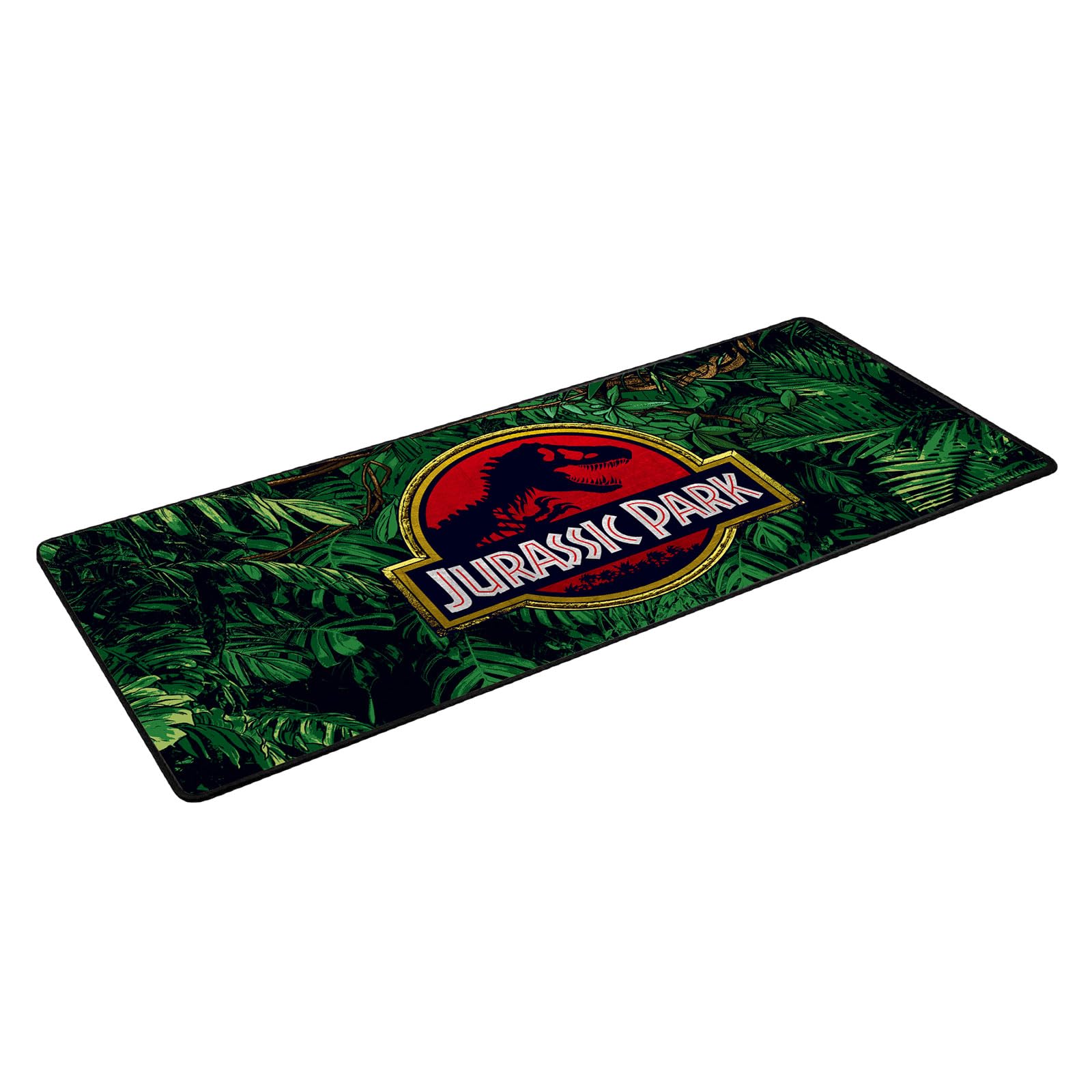 Elbenwald Tapis de souris de jeu XXL avec dragons en toute simplicité, Super Mario, Zelda et plus - 80 x 35 x 0,4 cm - Imperméable et antidérapant (Jurassic Park)
