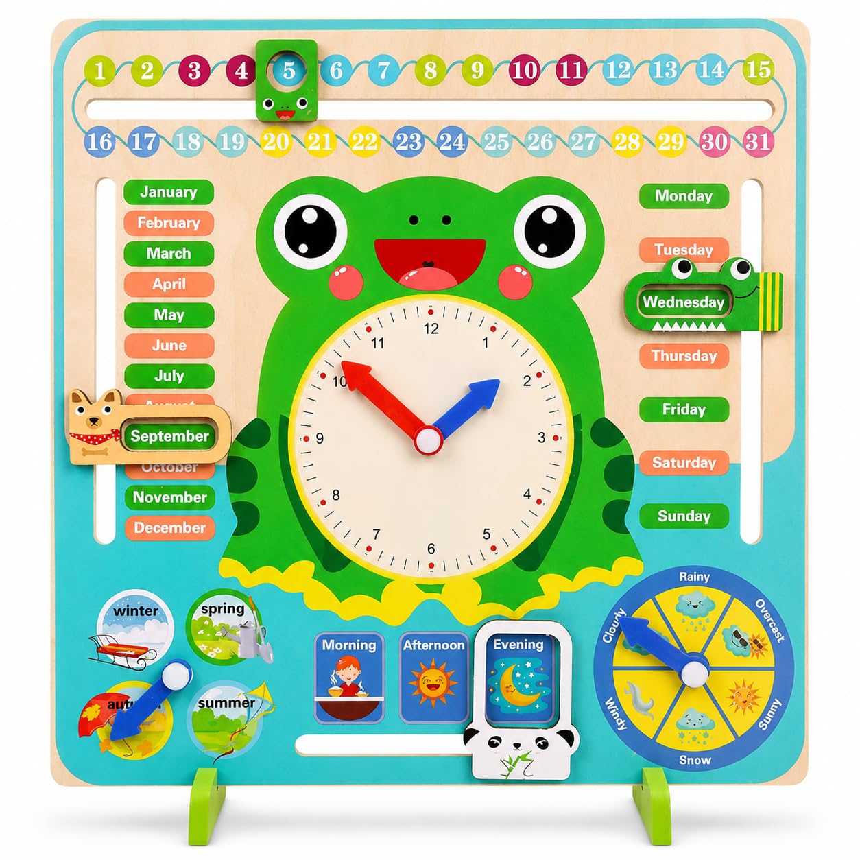 PLUSPOINT Wooden Emoji Face Changing Cube Puzzle Game Expressions Matching Block Puzzles Building Logical Educational Training Toys 16 Face Blocks & 72 Playing Cards Birthday Gift for Kids Boys Girls — Amazon image 22