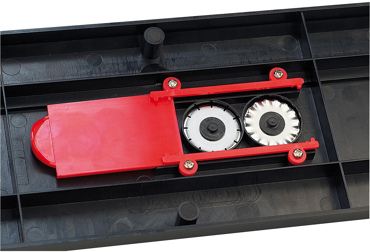 Papierschneider A4: 4er-Set 3in1-Rollen-Schneidemaschinen A4 mit 3 Klingenformen (Papierschneider Rollenschneider, Papier-Schneidebrett)