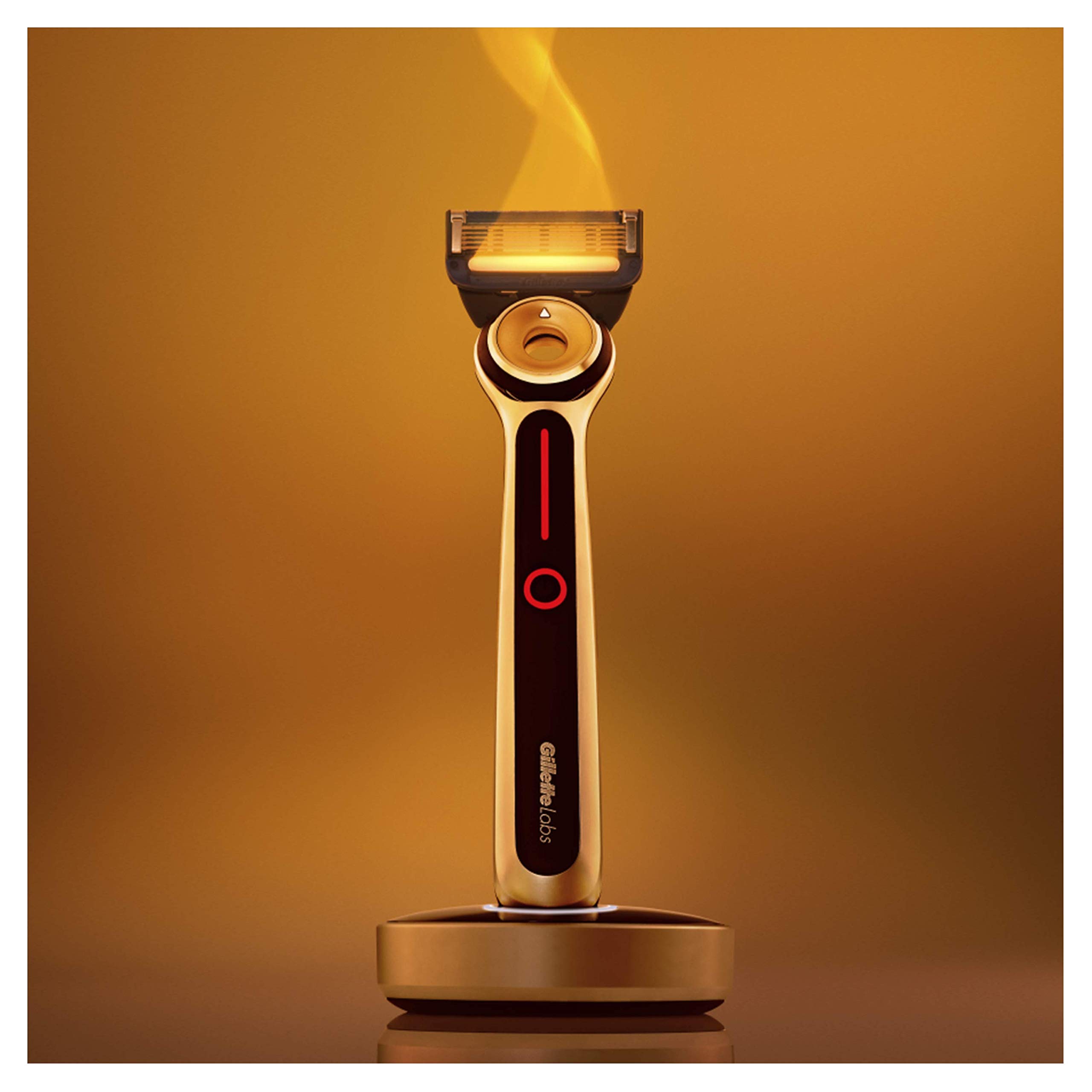 Gillette Labs Lamette di Ricambio per Rasoio di Sicurezza Riscaldato, Confezione con 10 Ricambi da 5 Lame, Regalo Uomo, Resistente all'acqua, Massimo Comfort