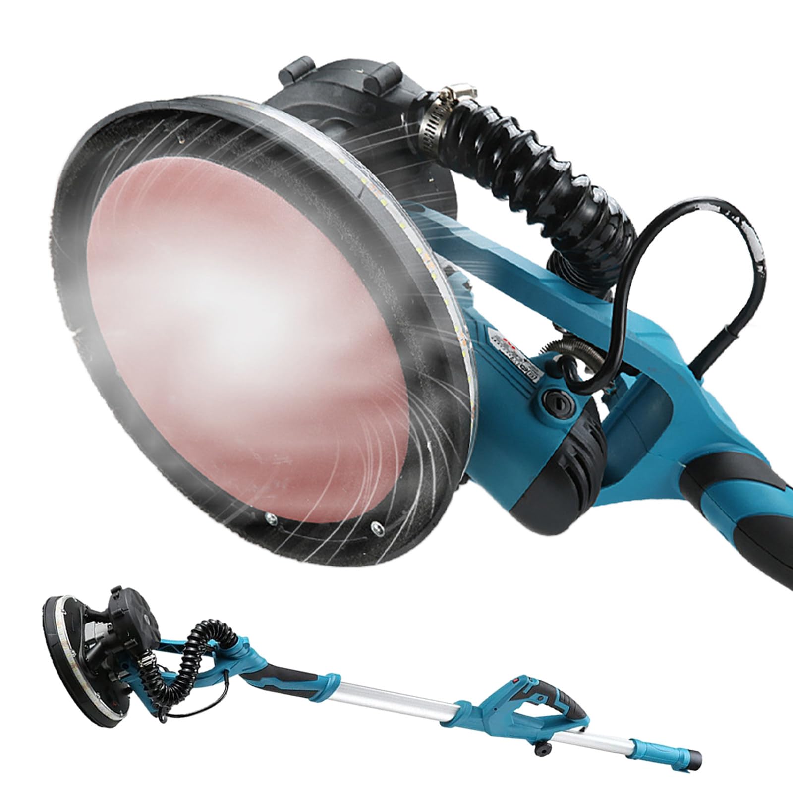 Levigatrice per muri telescopica da 1800 W, Levigatrice per muri Portatile, Levigatrice per muri per pareti dipinte, Levigatrice a velocità Regolabile 220 V,Drywall Sander