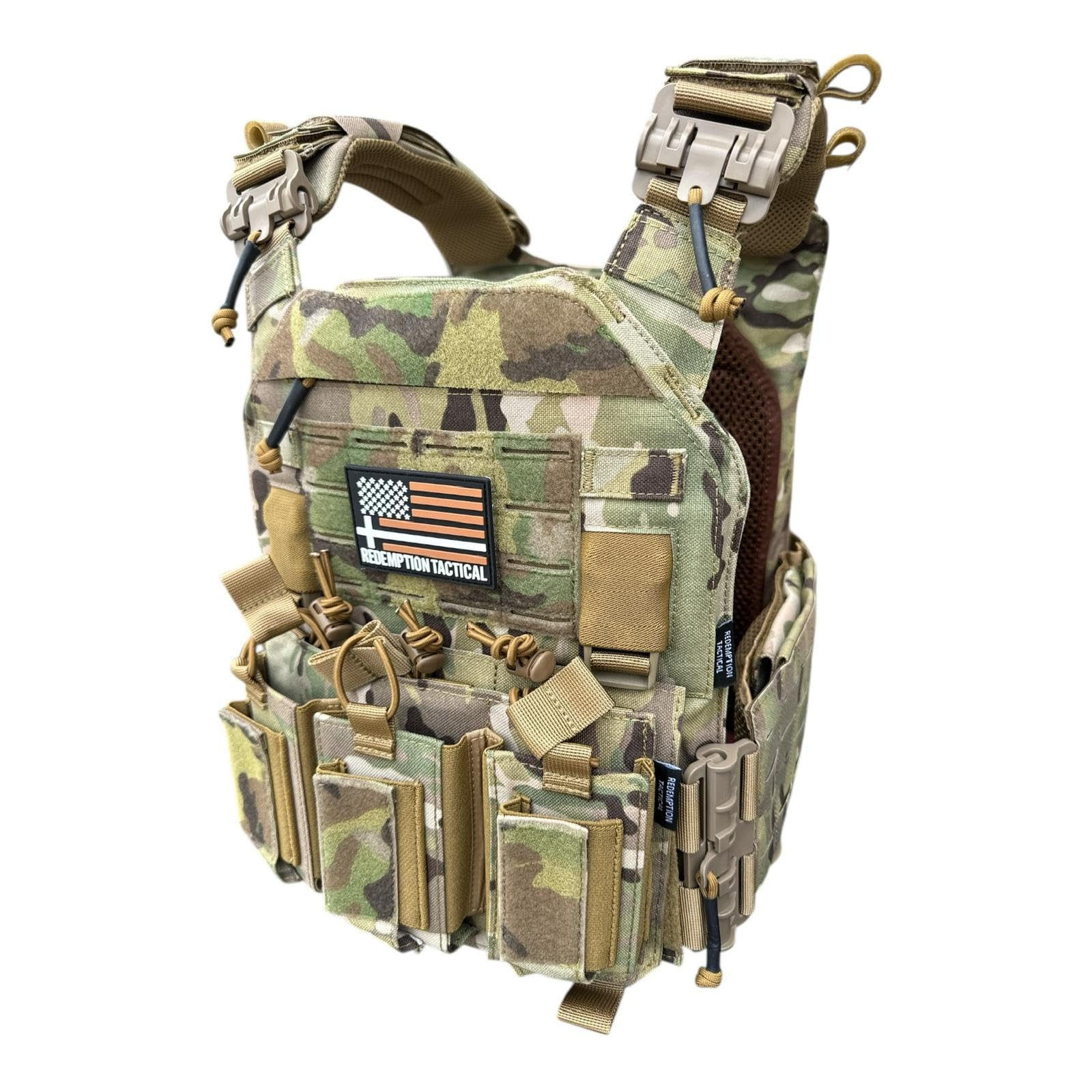 Redemption Crusader 2.0 Tactical Airsoft Vest With Molle Quick Release Buckles And Adjustable Size Sides | 1000D Nylon