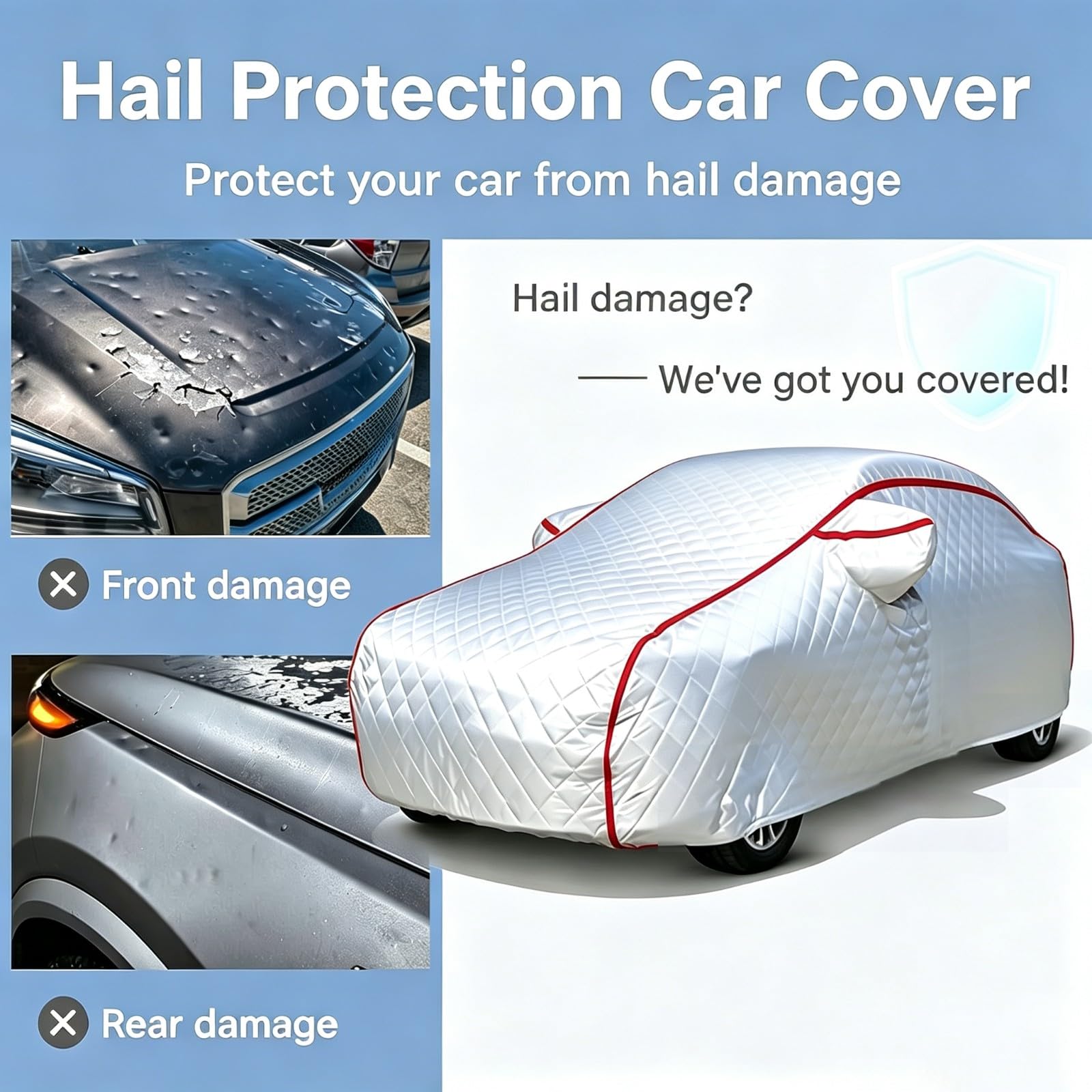 Funda Coche Antigranizo para Holden Statesman 1995-1996 | Funda para vehículos de exterior para todo tipo de clima, duradera, a prueba de granizo, ventisca y resistente a los rayos UV