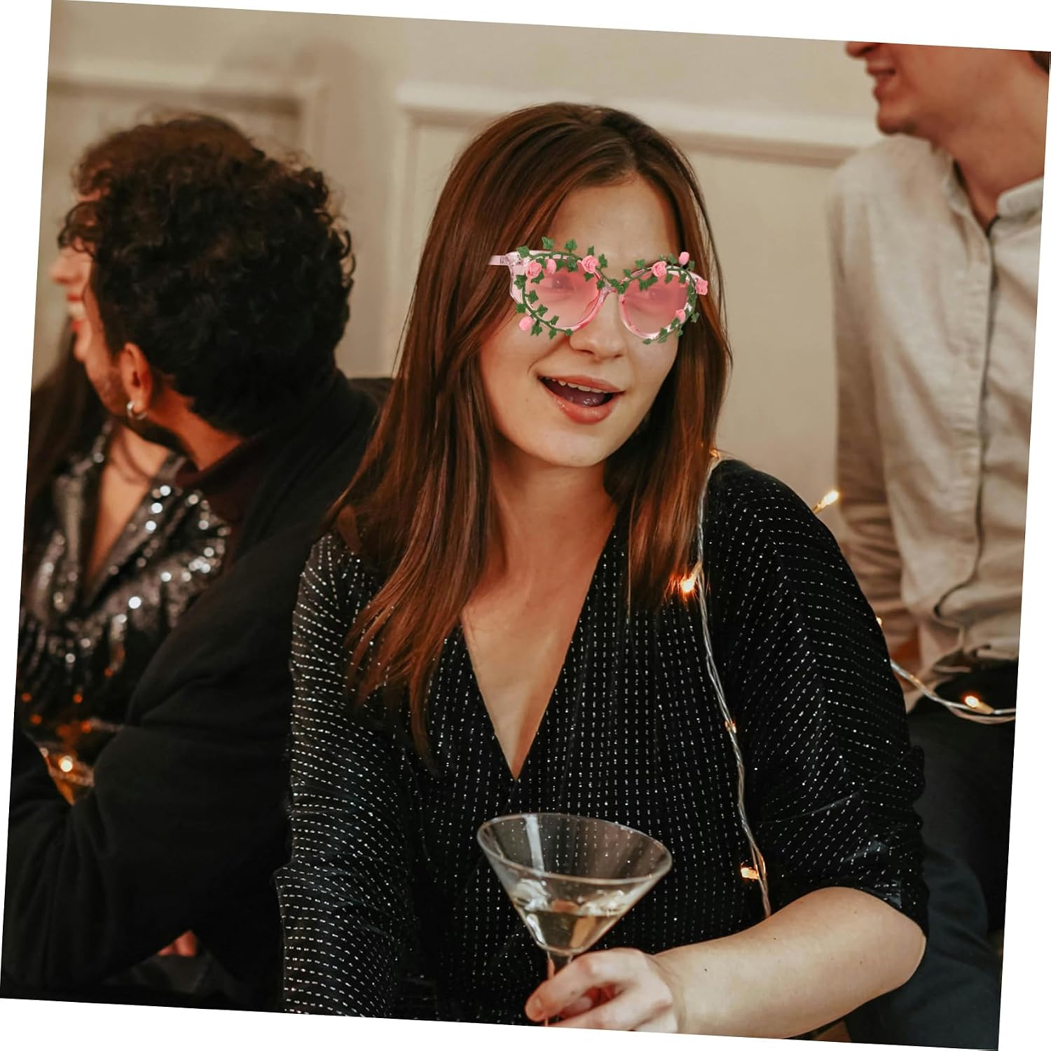 LIFKOME Flower Design Sunglasses for Women and Men and Fun Floral Eyewear for Parties and Events Unique Fashionable Accessories for Stylish Look