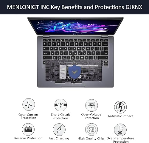 Miniatura 7 de 68Wh GJKNX - Batería de repuesto para laptop Dell Latitude 5490 5480 5580 5590 5280 5288 5488 5591 5491 5495 E5480 E5580 E5490 E5590 Precision 15 30