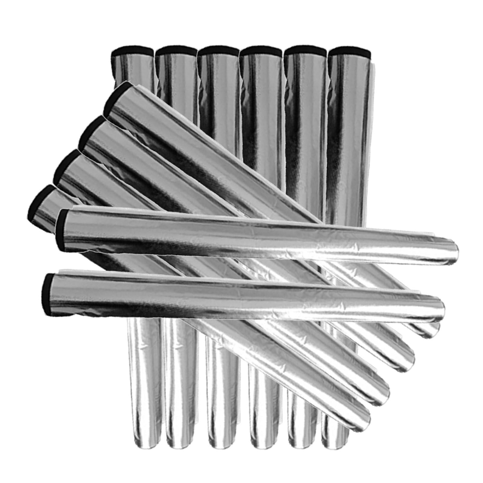 12 Piezas de Funda Protectora de Esponja para Aislamiento de Tuberías de 4/5" de Espesor Precortada para Preservación del Calor para Tuberías de Agua Fría y Caliente(ID 27.0 mm=1-1/10")