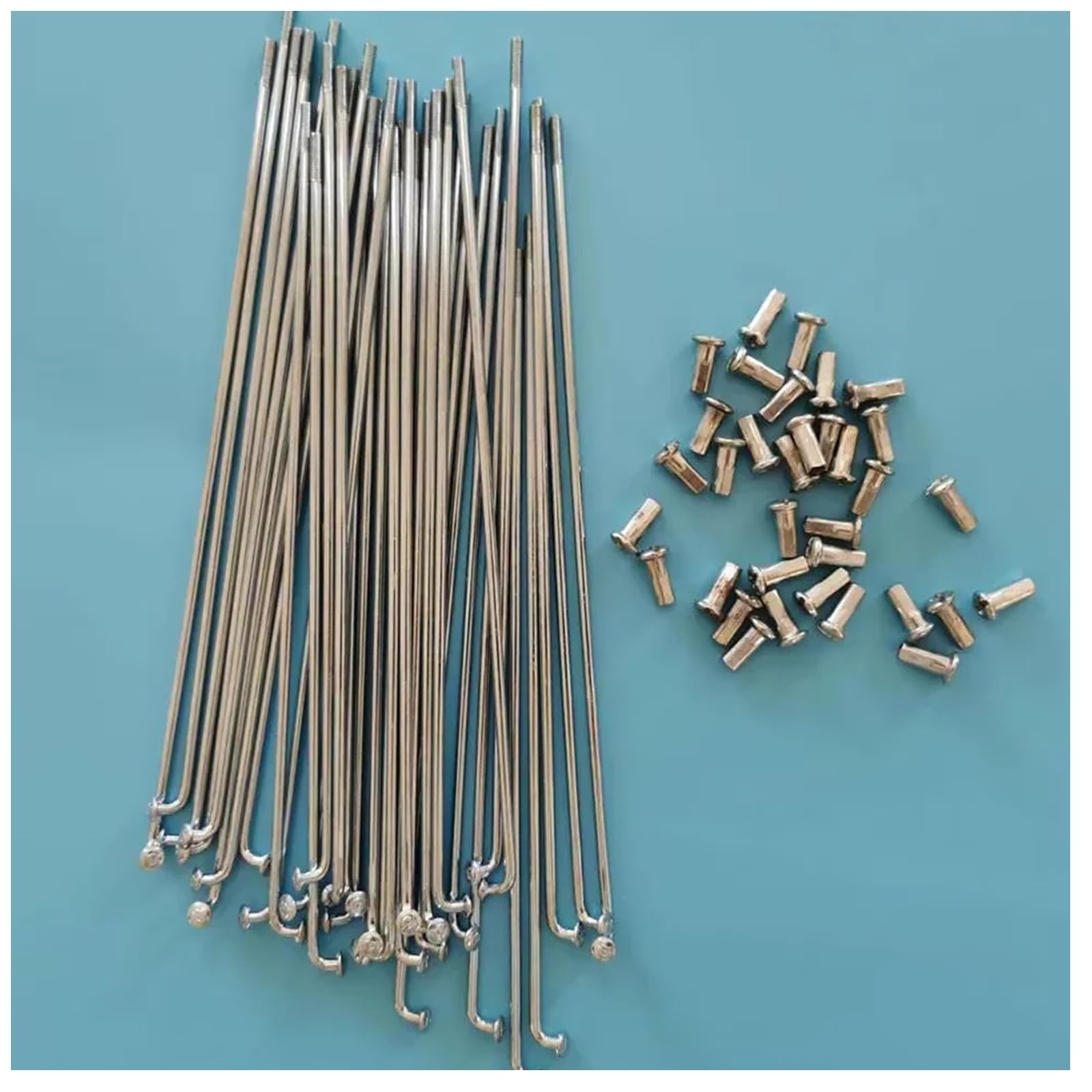 Wytrzymałe szprychy i sutki do roweru elektrycznego 12 G (2,6 mm), 60-305 mm, regulowana długość, stalowe szprychy do rowerów elektrycznych, zestaw szprych o wysokiej wytrzymałości na rozciąganie, do