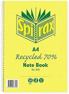 Spirax 810 Recycled Notebook A4 120 Page