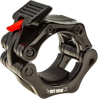 Olympic Barbell Collar Pair of 2" Inch Pro ABS Locking Set of 2 Black Clamps Perfect for Pro Crossfit Strong Lifts and Olympic Training Professional Quality