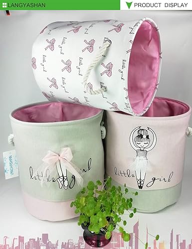 Miniatura 7 de Langyashan - Cesto de almacenamiento plegable de tela de lona para dormitorio ropa habitación del bebé juguetes y cesta de regalo Animal, Dinosaurio