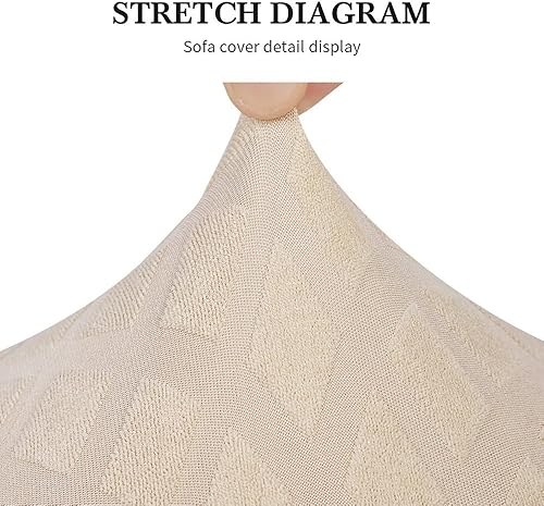 Miniatura 7 de SearchI Fundas elásticas para banco de comedor, lavables, antipolvo, duraderas, fundas de cojín de banco de jacquard, fundas de banco de comedor