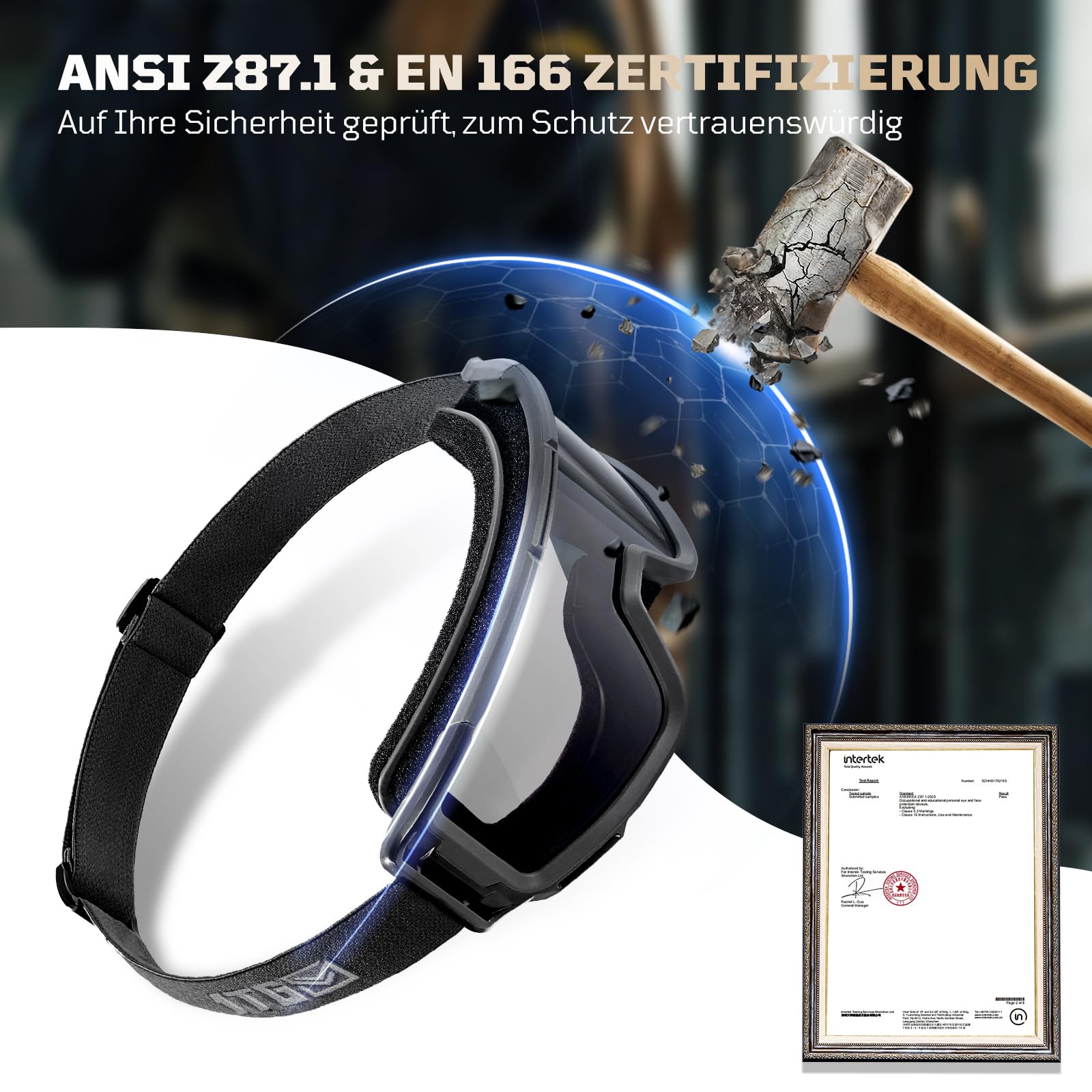 1TG Tactical Airsoft Brille, Taktische Schutzbrille mit 3 Wechselobjektive, Jagdbrille mit CE EN166, Airsoft Gläser für Paintball, Jagd, CS, Radfahren, Outdoor