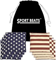 Vista 8 de SPORT BEATS Juego de 8 Bolsas de Cornhole de Peso y Tamaño Reglamentario Incluye Estuche de Transporte