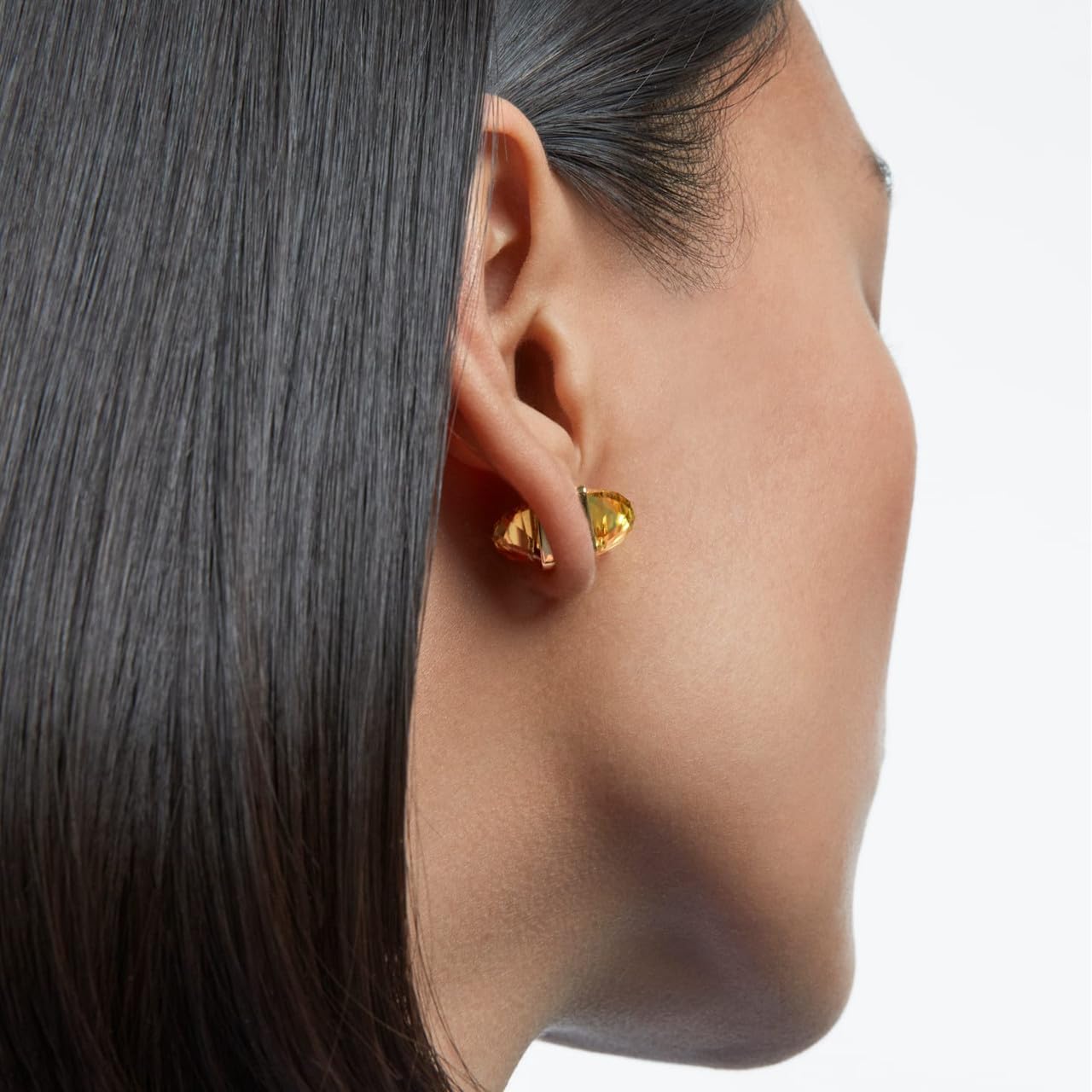 Swarovski Lucent ear cuff Single Yellow