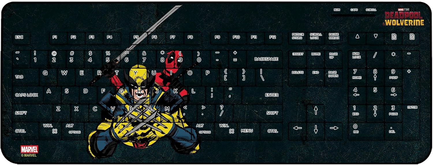 Marvel Deadpool Badge Wireless USB Keyboard