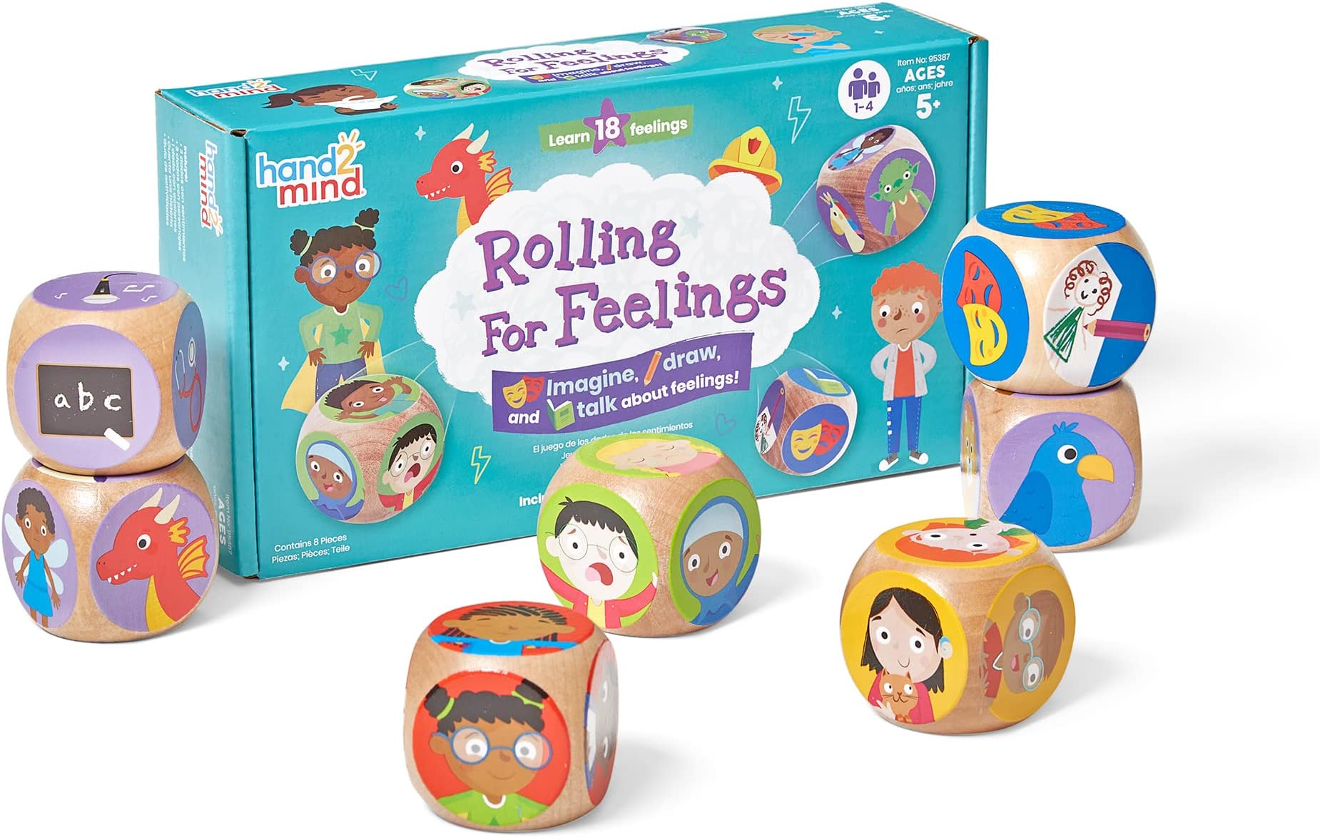 Rolling for Feelings Dice Game, Therapy Games, Play Therapy Toys, Social Emotional Learning, Emotional Regulation for Kids, Social Skills Activities for Kids, School Counselor Supplies