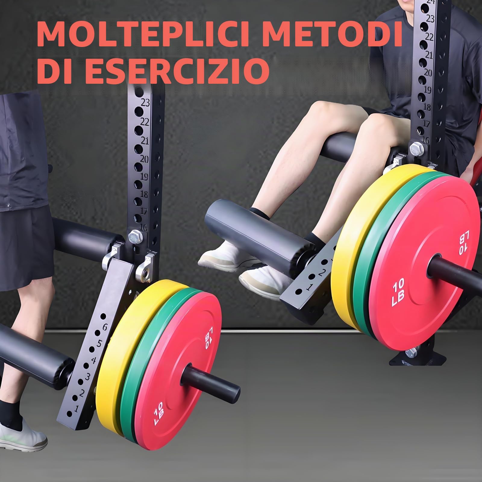 MARLANG Leg Extension and Curl Machine for Power Rack Attachments, Leg Extension Attachment for Home Gym, Leg Curl Attachment for Workout Equipment