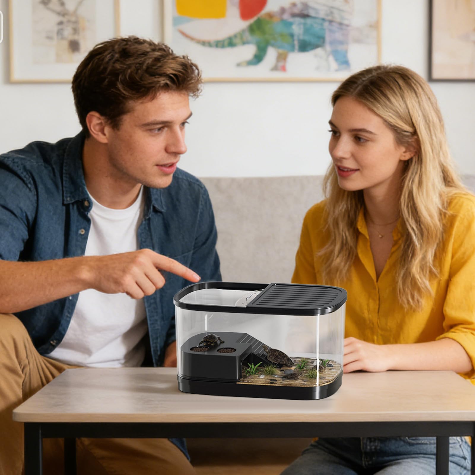 Terrarium dla gadów Klatka i obudowa gadów | Zbiornik terrarium dla gekona Przeznaczone Na Przekąski, Ptaszniki, Kameleony, Agamy Brodate, Gekony, Żółwie, Pająki, Żaby