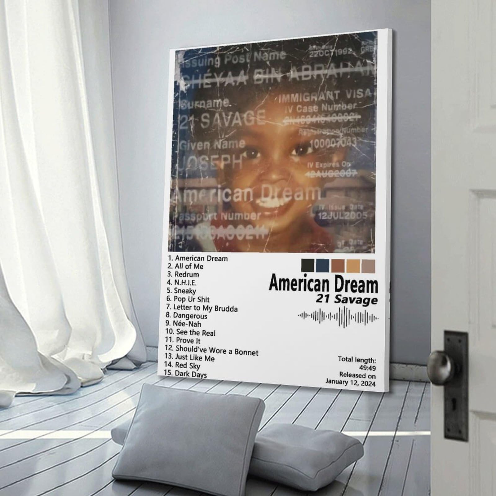 YGSC Soolking (2) Poster Sur Toile Pour Chambre à Coucher, Décoration De Bureau, Décoration Sans Cadre : 40 X 60 Cm