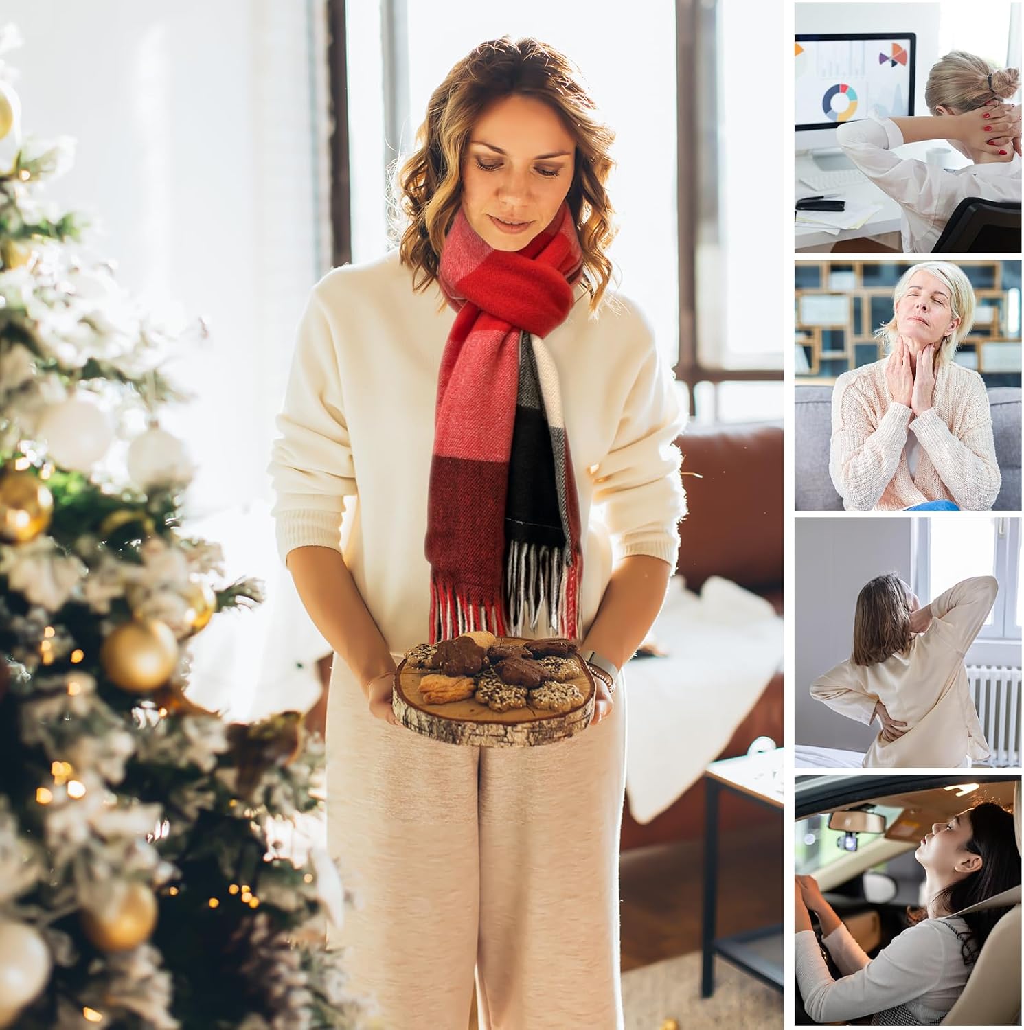 Heated Scarf for Women Rechargeable, Electric Heating Scarf with 3 Temperature 5000mAh Battery - Image 7