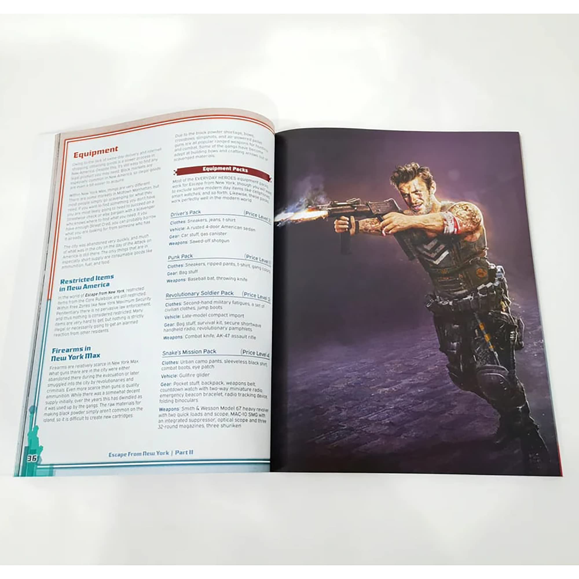 Evil Geni Games Cinematic Adventure: Escape from New York - Expansion RPG Book, for e with The Everyday Heroes Core Rulebook, d20, 5e Compatible, 100+ Page Hardcover Book, Officially Licensed RPG