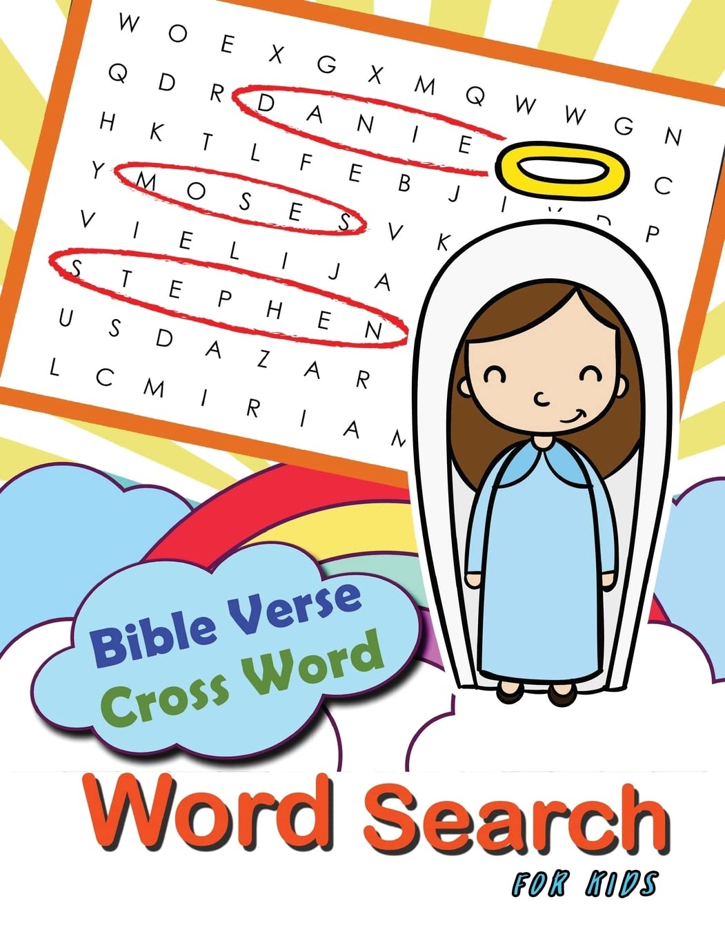 Bible Verse Cross word Word Search for Kids: Word Search & Cross Word Game for Bible Study for Kids Ages 6-8: Volume 3