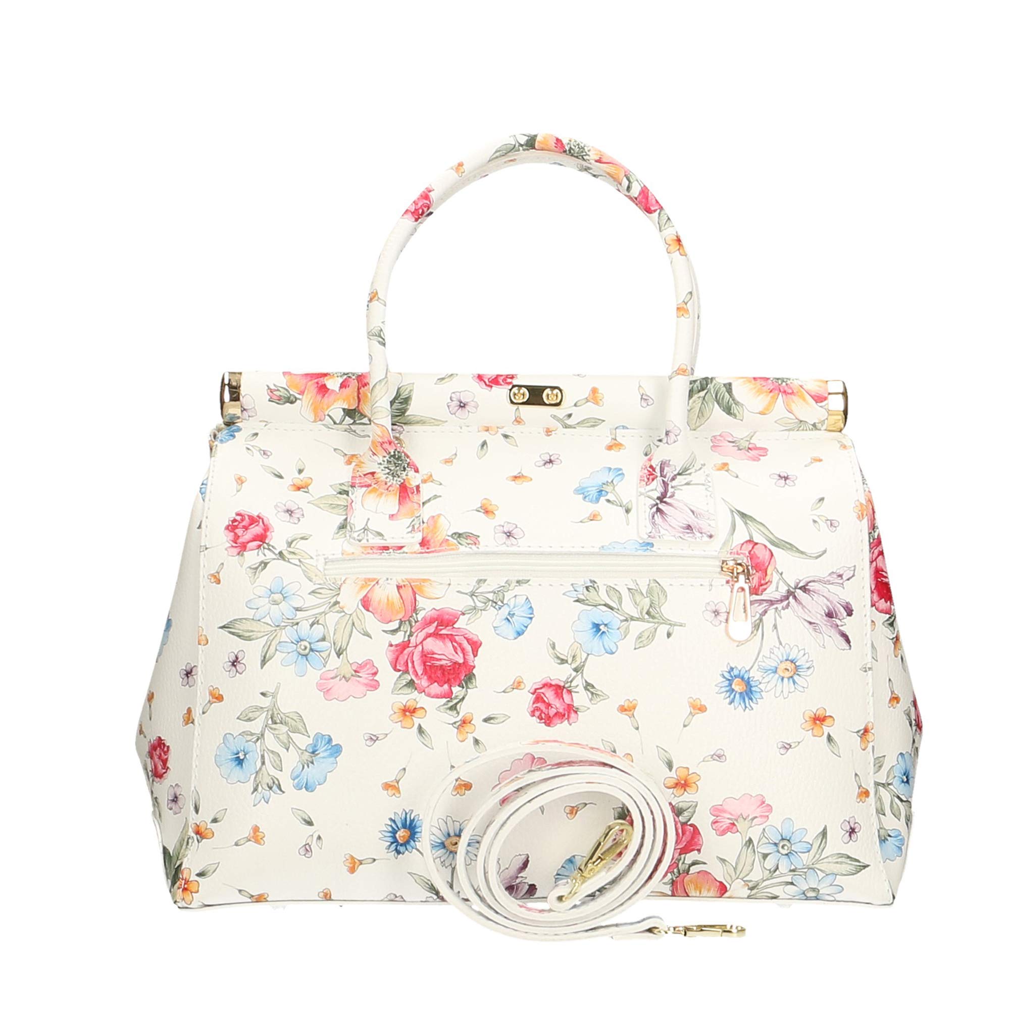 Chicca Borse Bag Borsa Bauletto a Mano in Pelle Made in Italy 35x22x15 cm