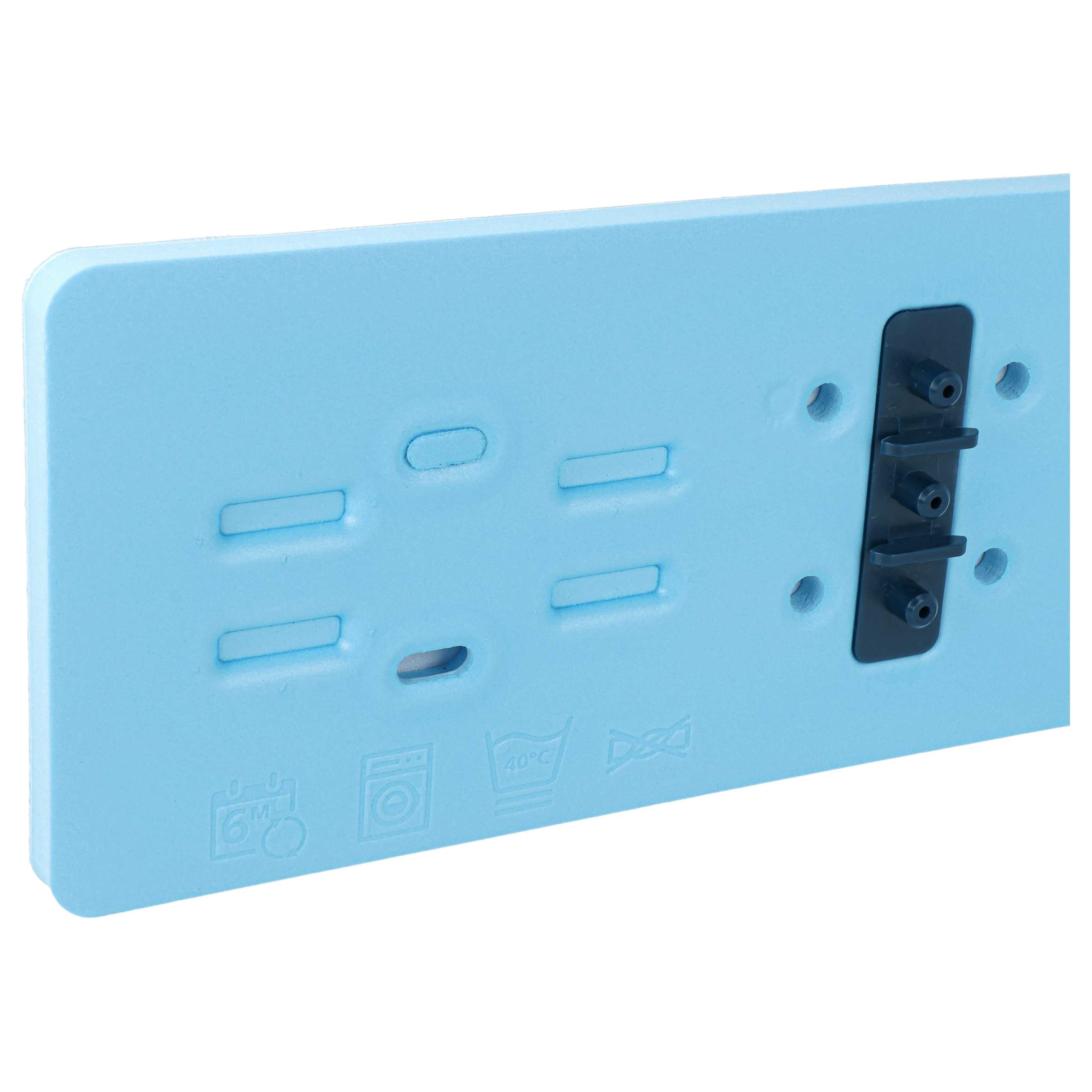 vhbw 2X Almohadilla de Limpieza reemplaza Philips XV1882/10 | para mopa - 34,5 x 12 x 1,3 cm