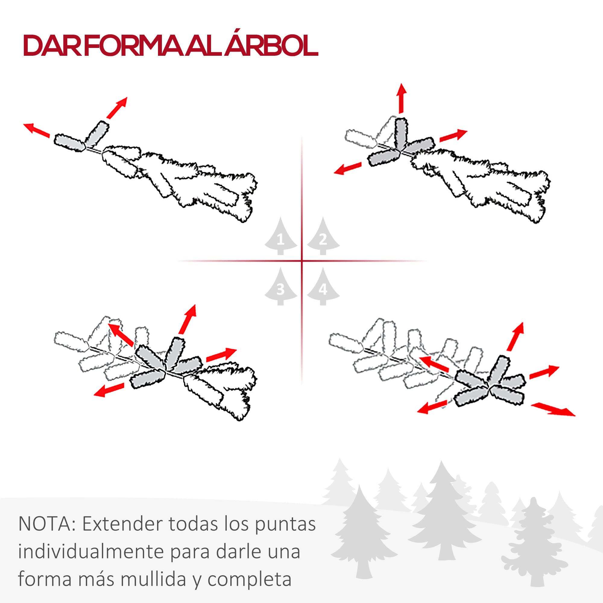 HOMCOM Árbol de Navidad Estrecho 180 cm, Árbol Artificial con 390 Ramas, Base de Plástico Desmontable, Fácil Montaje, para Salón Interior, Verde