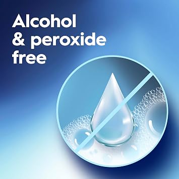 Crest 3D White Brilliance Whitening Mouthwash, Alcohol Free, Clean Mint, 1L (33.7 fl oz), Pack of 6