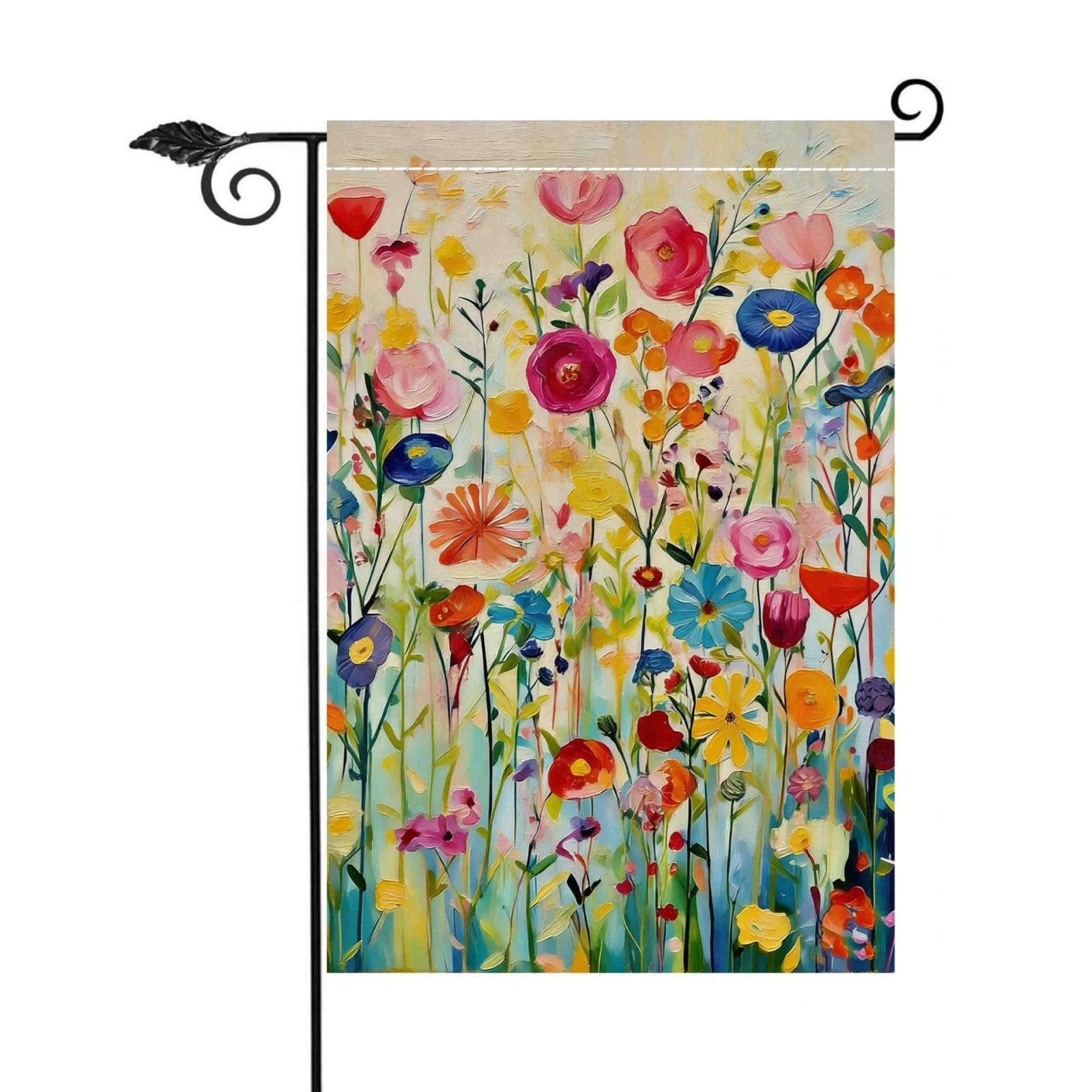 Drapeau de jardin résistant décoloration pour résoudre les problèmes de bannières usées