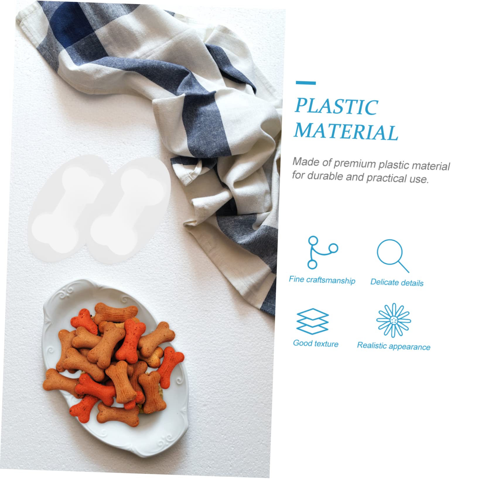 IMIKEYA 5 Juegos Cortadores De Galletas De Hueso Molde Para Hornear Azúcar Mini Galletas Para Perros Formas De Cortadores De Galletas Pastel De Hueso El Plastico 8 Uds * 5