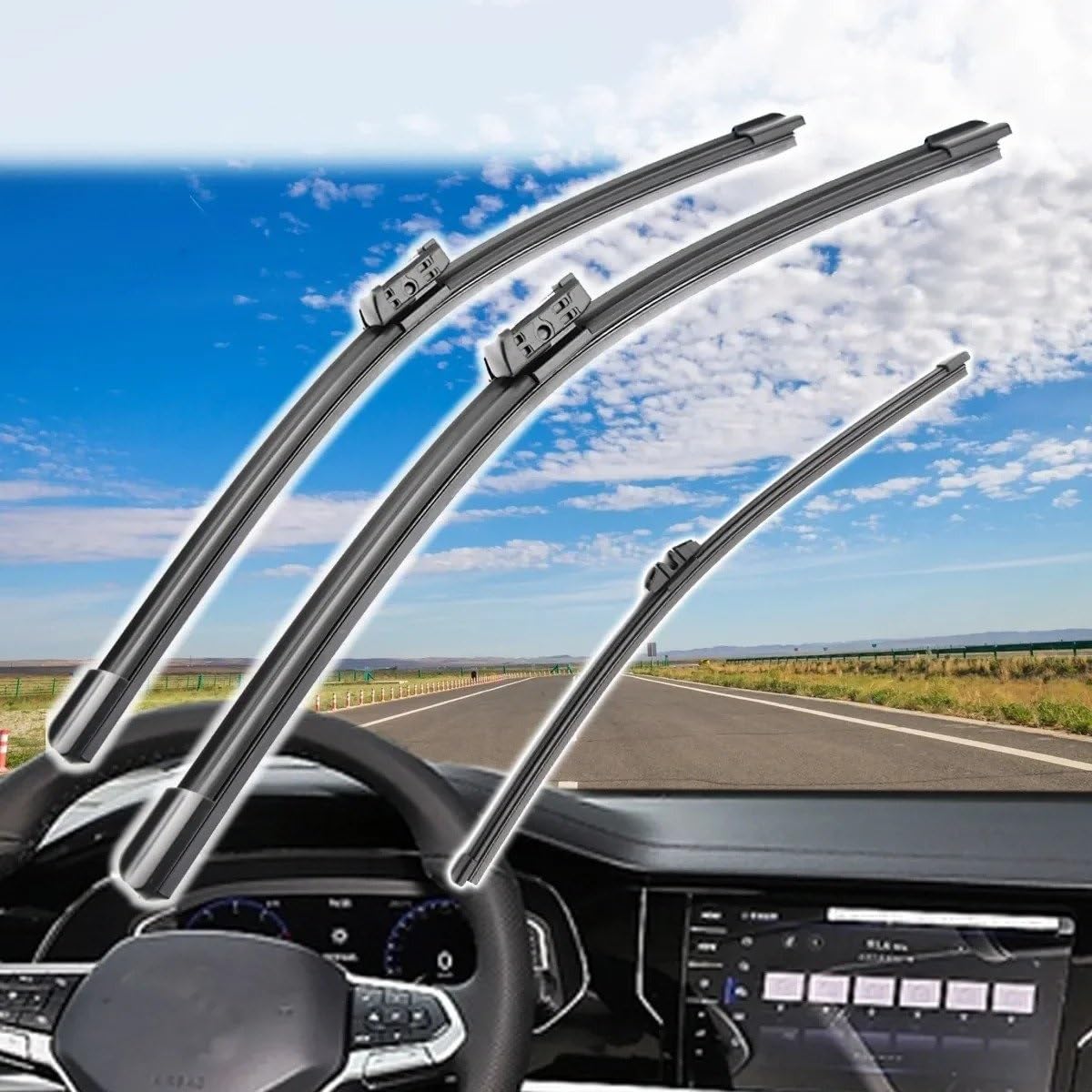 Escobilla Coche Para Volvo Para XC90 MK2 2016-2020 Escobillas Limpiaparabrisas Delanteras Y Traseras Accesorios Para Cortador Ventana Parabrisas