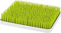 Boon Lawn Countertop Baby Bottle Drying Rack - Antimicrobial Tray Resists Mold, Spring Green, BPA-Free Organizer for Bottles & Sippy Cups