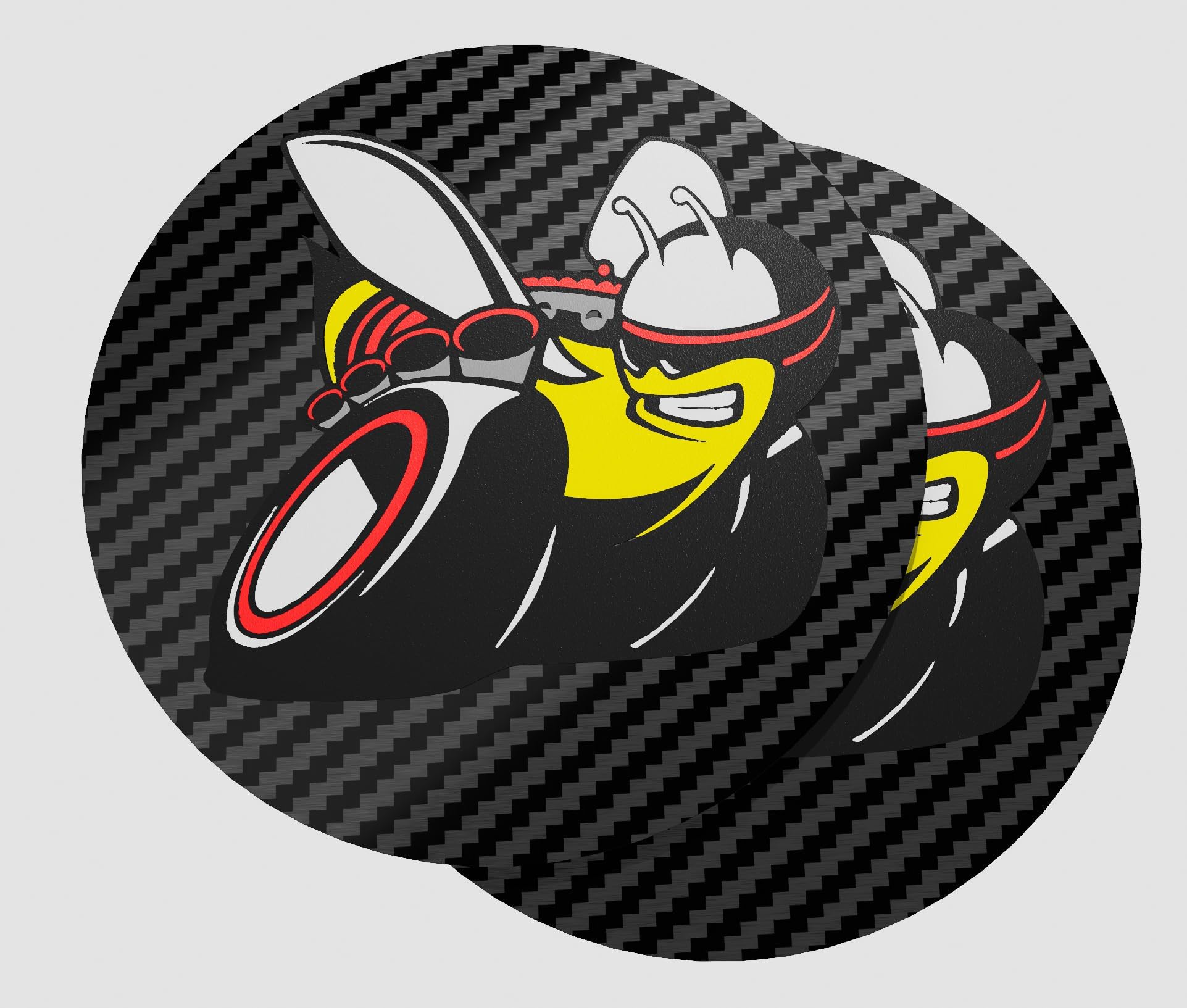 Carbon Fiber Scat Pack Cup Holder for Dodge Challenger/Charger (2015-2024), Black, TPU