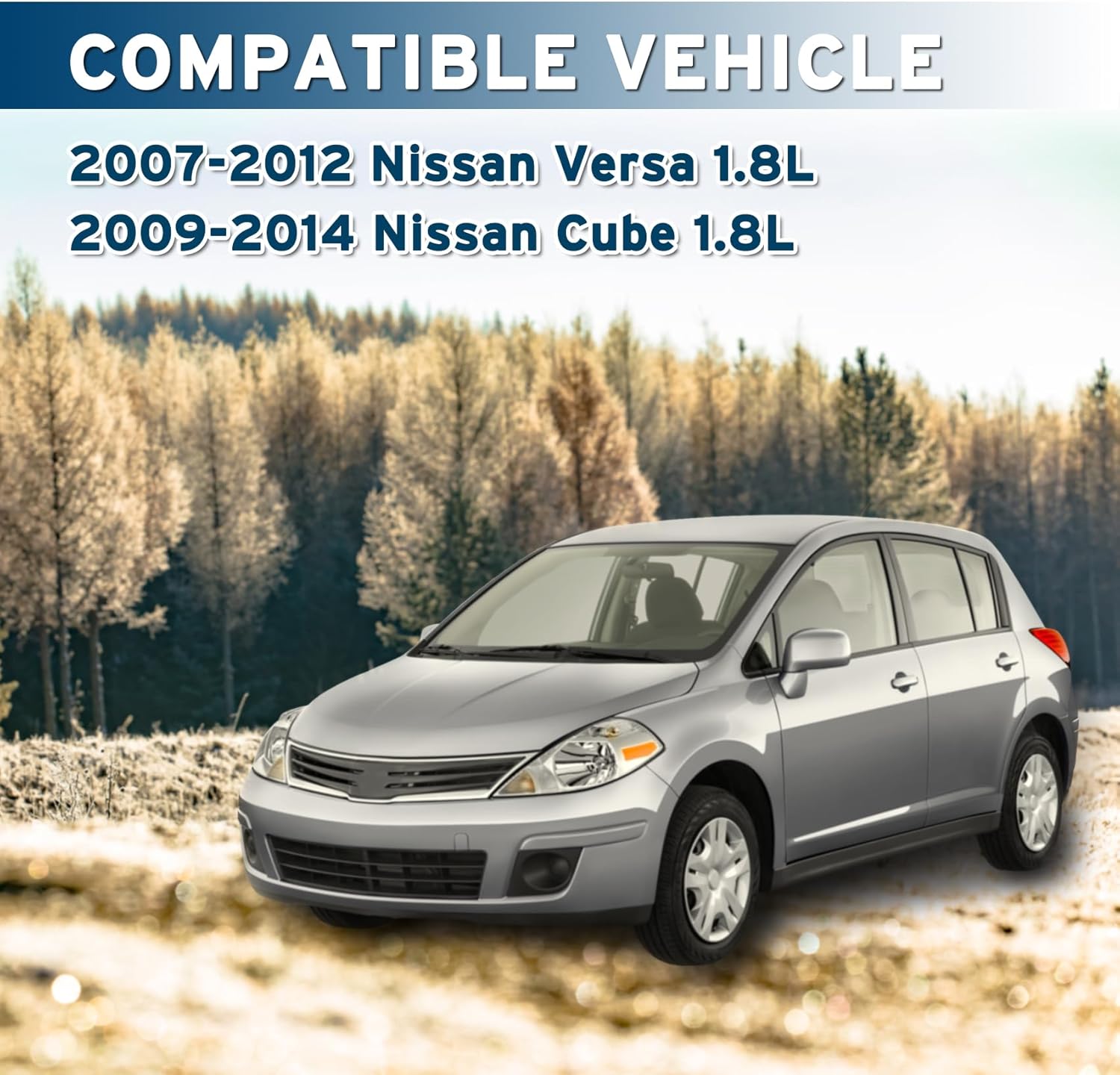 Engine Motor Mount Set Compatible with 2009 2010 2011 2012 2013 2014 Nissan Cube 2007 2008 2009 2010 2011 2012 Nissan Versa 1.8L 4pc, Replacement for A4312 A4318 A4320 A4323