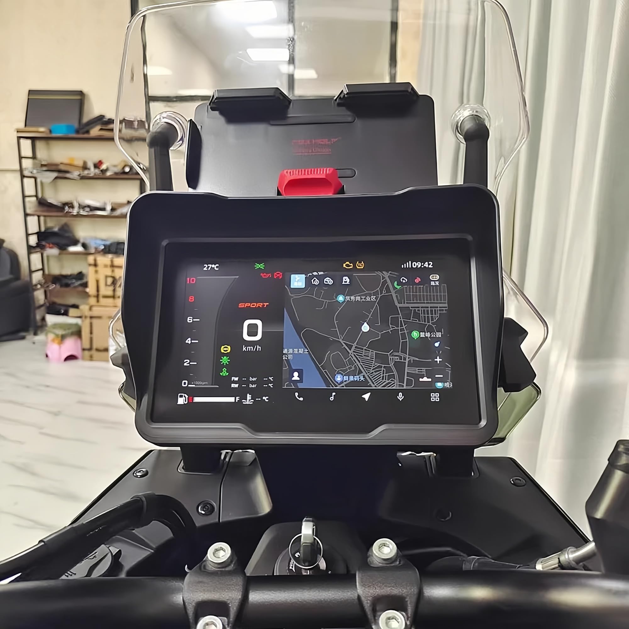 Per CFMOTO 800MT Explore 2023 Visiera Parasole Protezione Antiriflesso Copertura del Misuratore Telaio di Protezione Schermo Parasole