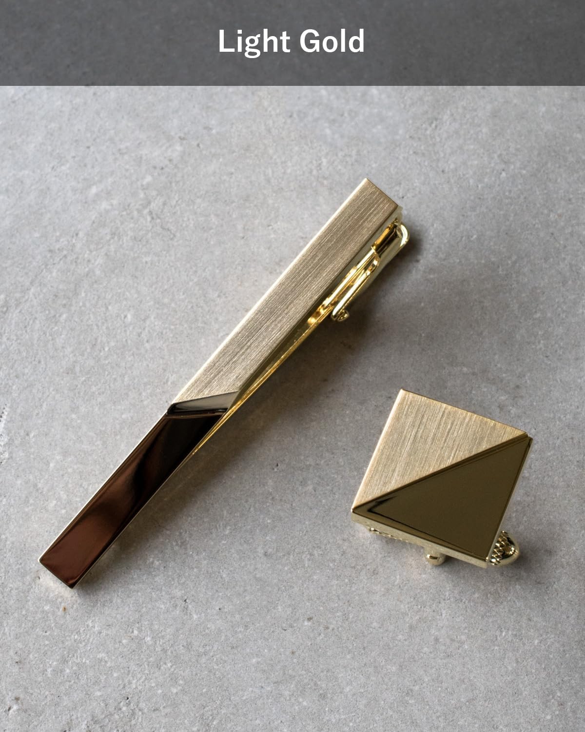 [TAVARAT] Tie Clip Tie Clips for Men Black Silver Tie Bar Tie Pin Tps-055