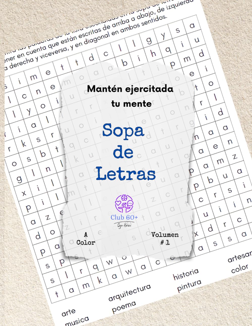 Sopa de Letras #1- A Color: Mantén tu mente Ejercitada