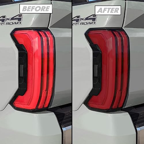 SlickMod Tinte de humo de vinilo precortado para Toyota Tundra 2022-2023 (35% humo ligero, 1. luz trasera)