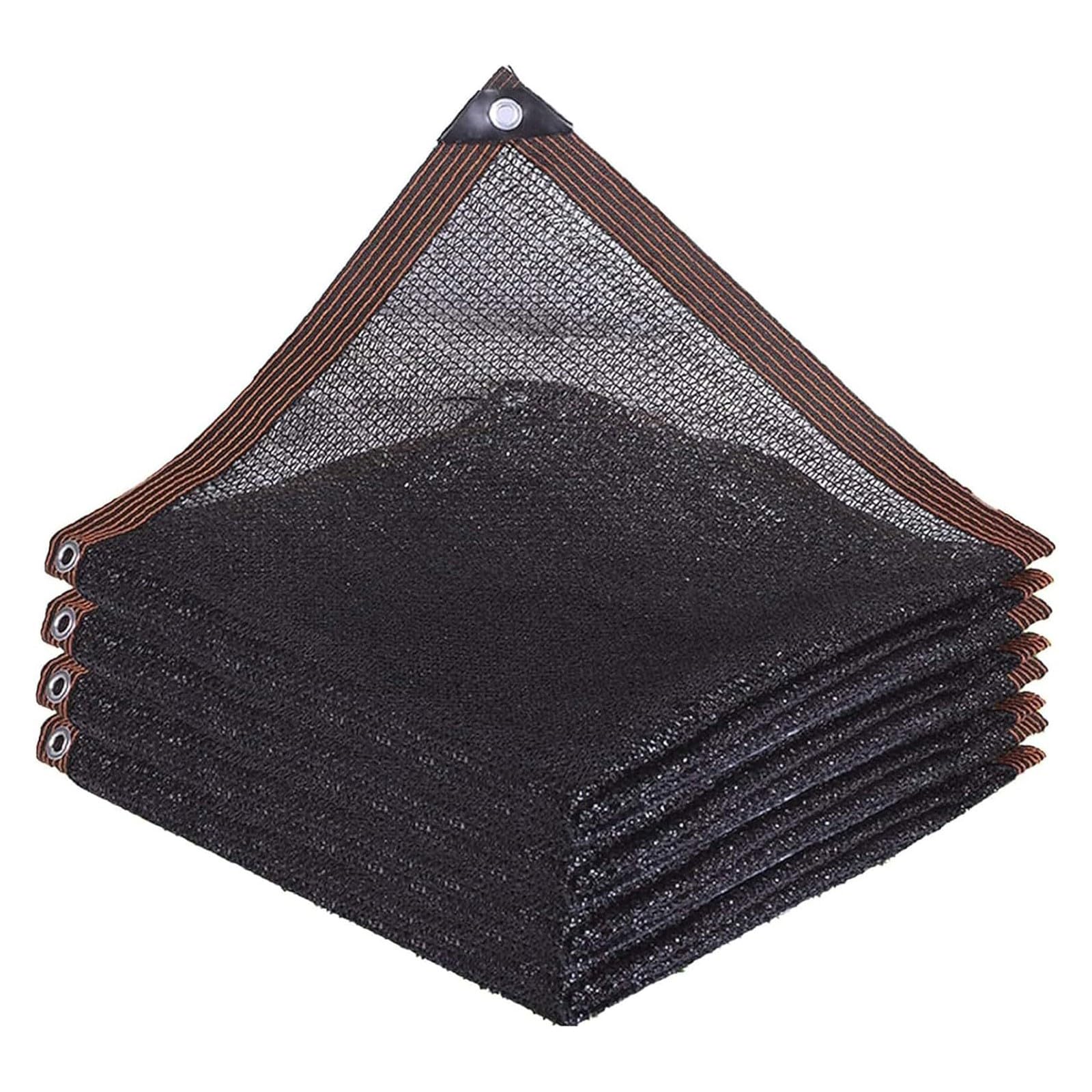 Rete Ombreggiante 40% Con Occhielli - Telo HDPE Per Pergola, Piante E Piscina - 4 Fili, Nero, Protezione UV