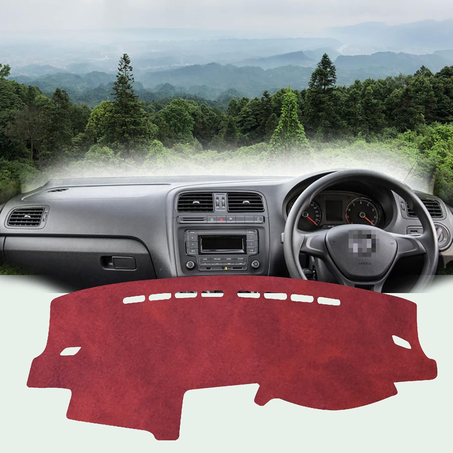 Amazon フォルクスワーゲン VW ポロ Polo 20112018用 ダッシュボードマット ダッシュボードカバー 内装パーツ