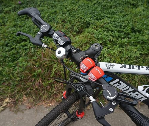 Miniatura 2 de Juego de luces delanteras y traseras para bicicleta, luces traseras de silicona LED para bicicleta, faros delanteros y traseros de bicicleta,