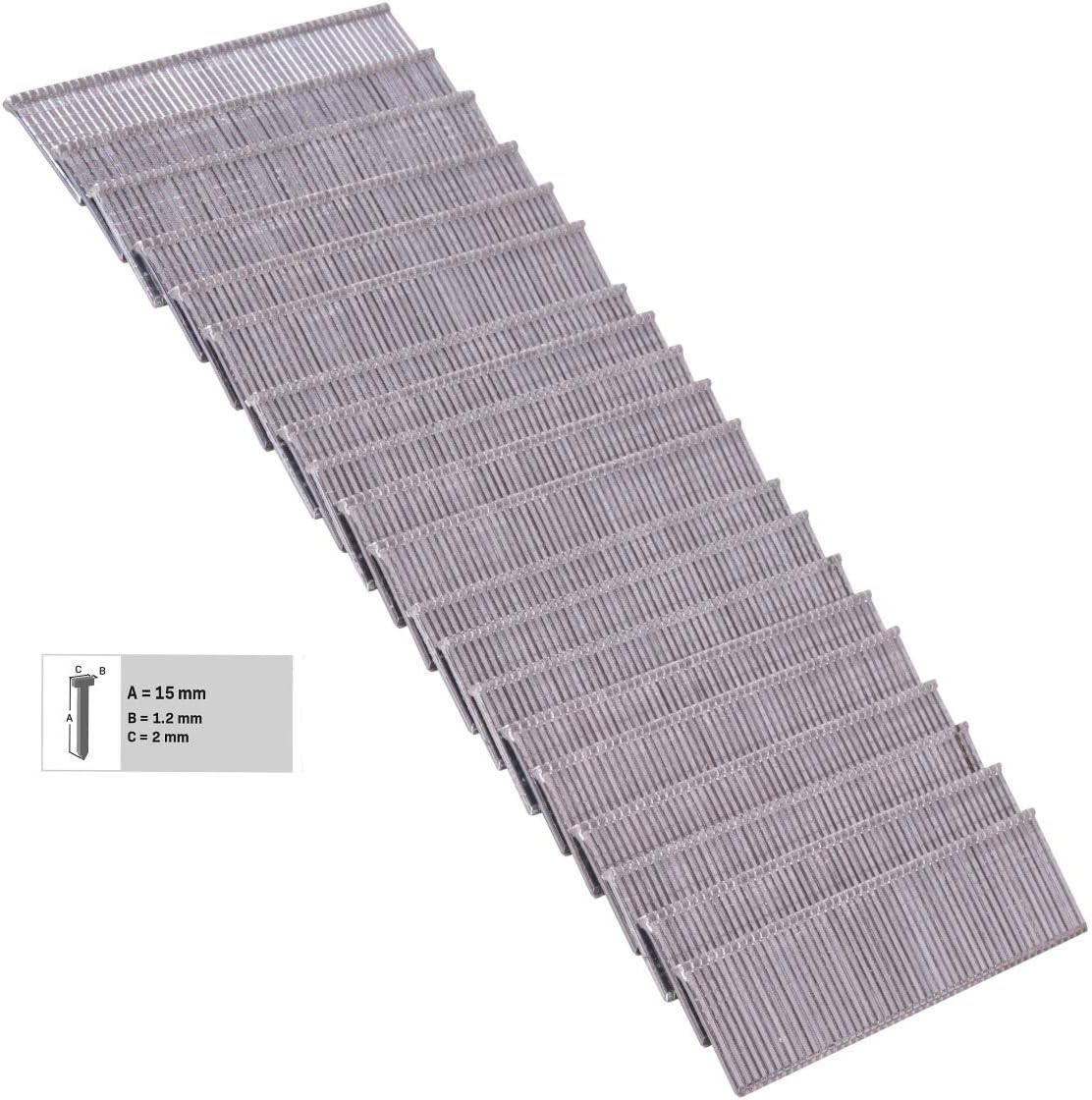 Qinggw Tacker Nägel 1000 Stück - 14mm Typ 47 Für Elektro-Tacker MESG45